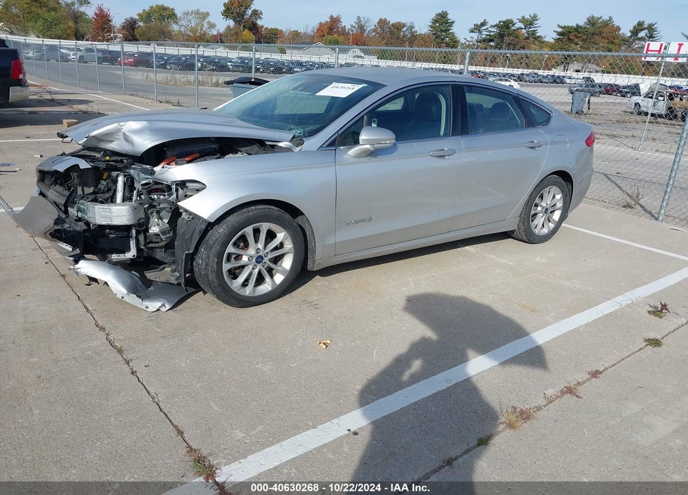 2019 FORD FUSION HYBRID SEL VIN: 3FA6P0MU0KR117928