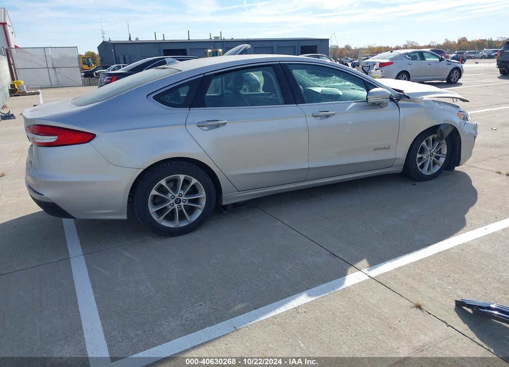 2019 FORD FUSION HYBRID SEL VIN: 3FA6P0MU0KR117928