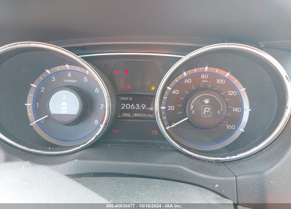 2013 HYUNDAI SONATA GLS VIN: 5NPEB4AC2DH759113