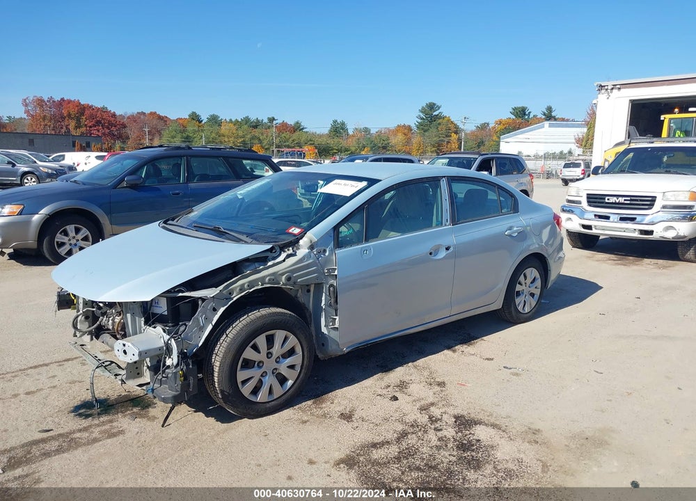 2012 HONDA CIVIC LX VIN: 19XFB2F56CE085375