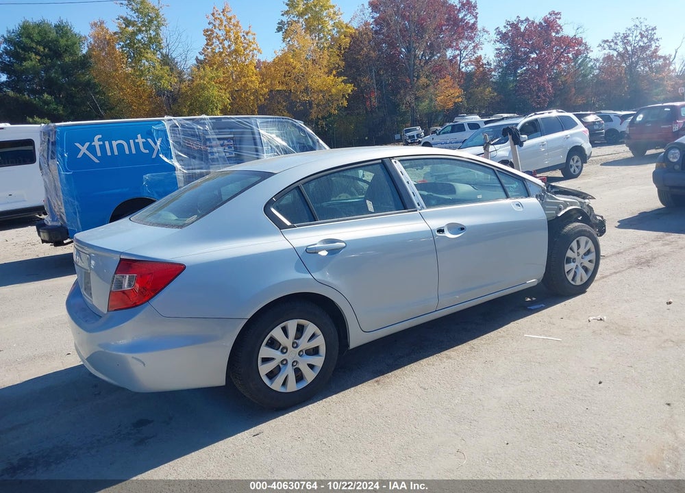 2012 HONDA CIVIC LX VIN: 19XFB2F56CE085375