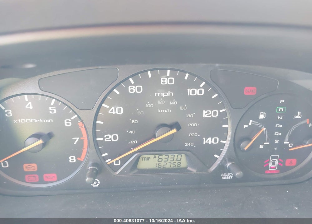 2002 HONDA ACCORD 2.3 SE VIN: 1HGCG56762A129224