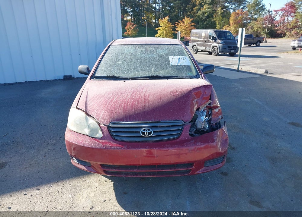 2003 TOYOTA COROLLA CE VIN: 1NXBR32E53Z084740