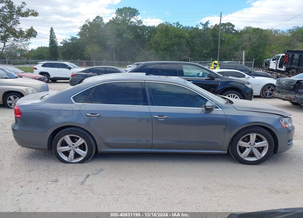 2012 VOLKSWAGEN PASSAT 2.5L SE VIN: 1VWBH7A39CC028026