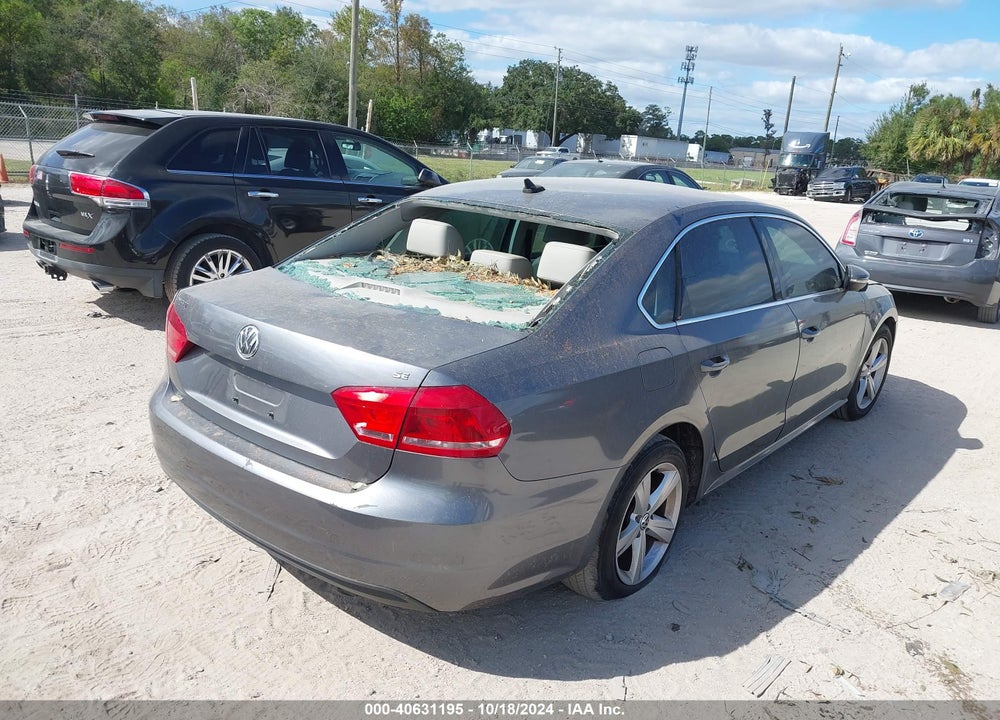 2012 VOLKSWAGEN PASSAT 2.5L SE VIN: 1VWBH7A39CC028026