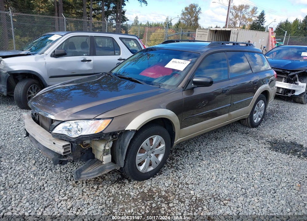 2008 SUBARU OUTBACK VIN: 4S4BP60C087314571