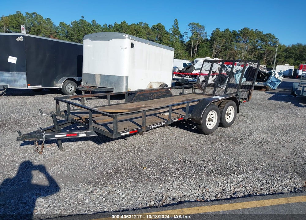 2018 CLAY'S TRAILER SALES FLATBED TRAILER VIN: 55JBL1621LT000412