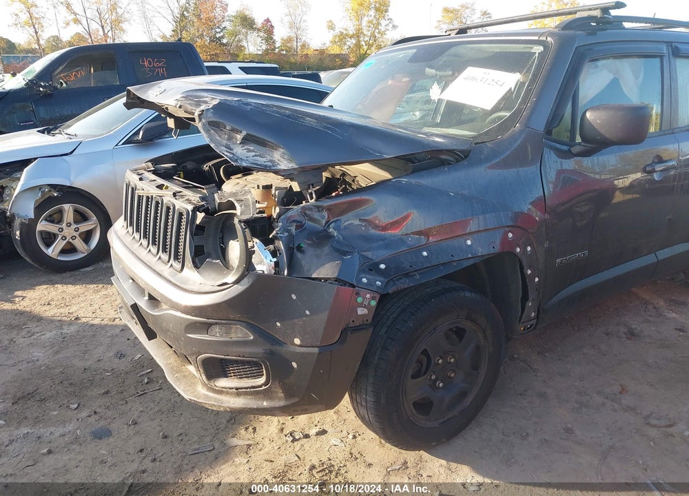 2016 JEEP RENEGADE SPORT VIN: ZACCJBAT3GPD83340