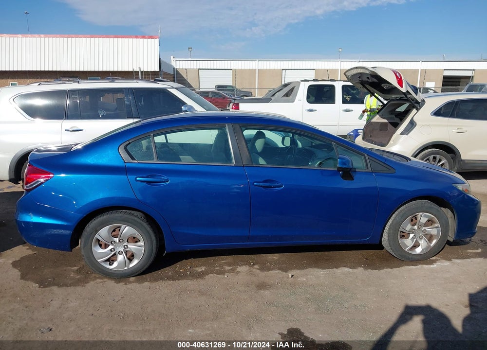 2013 HONDA CIVIC LX VIN: 19XFB2F5XDE245498