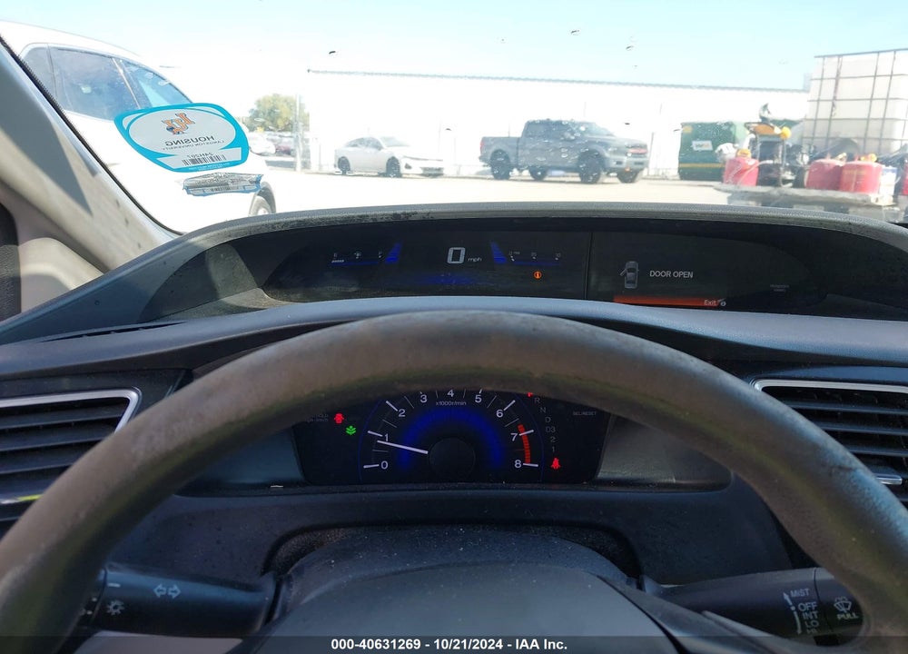2013 HONDA CIVIC LX VIN: 19XFB2F5XDE245498