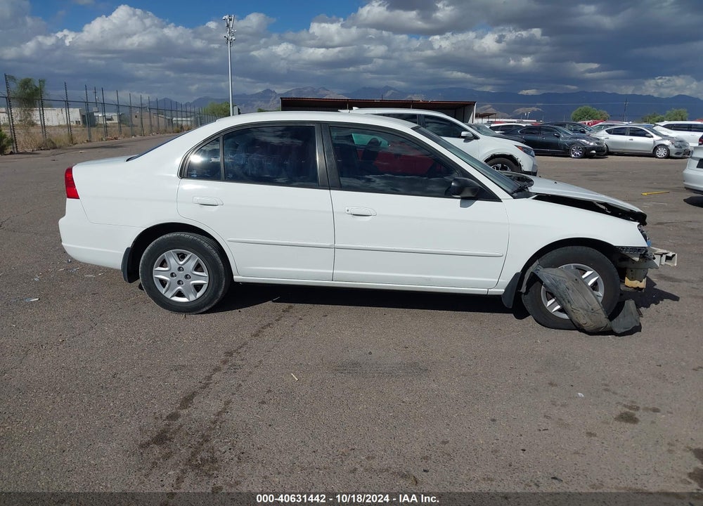2003 HONDA CIVIC LX VIN: 1HGES16543L031085