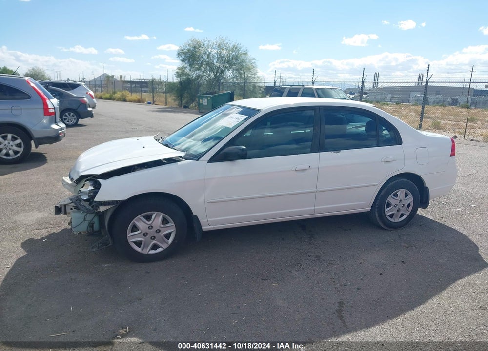 2003 HONDA CIVIC LX VIN: 1HGES16543L031085