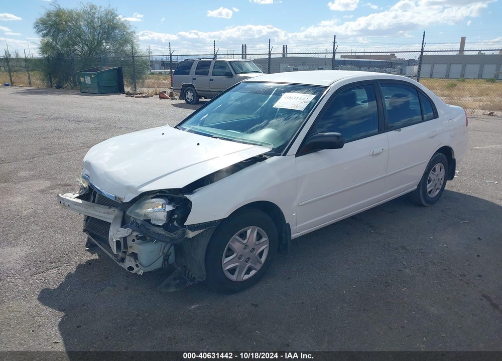 2003 HONDA CIVIC LX VIN: 1HGES16543L031085