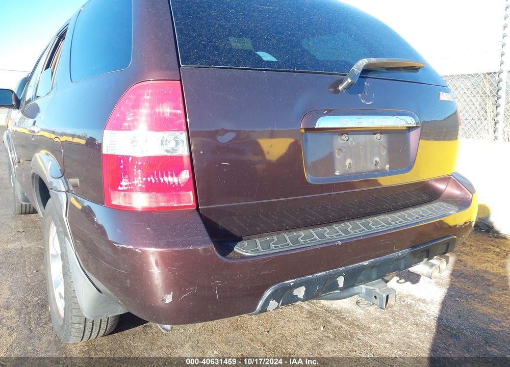 2001 ACURA MDX VIN: 2HNYD186X1H510496