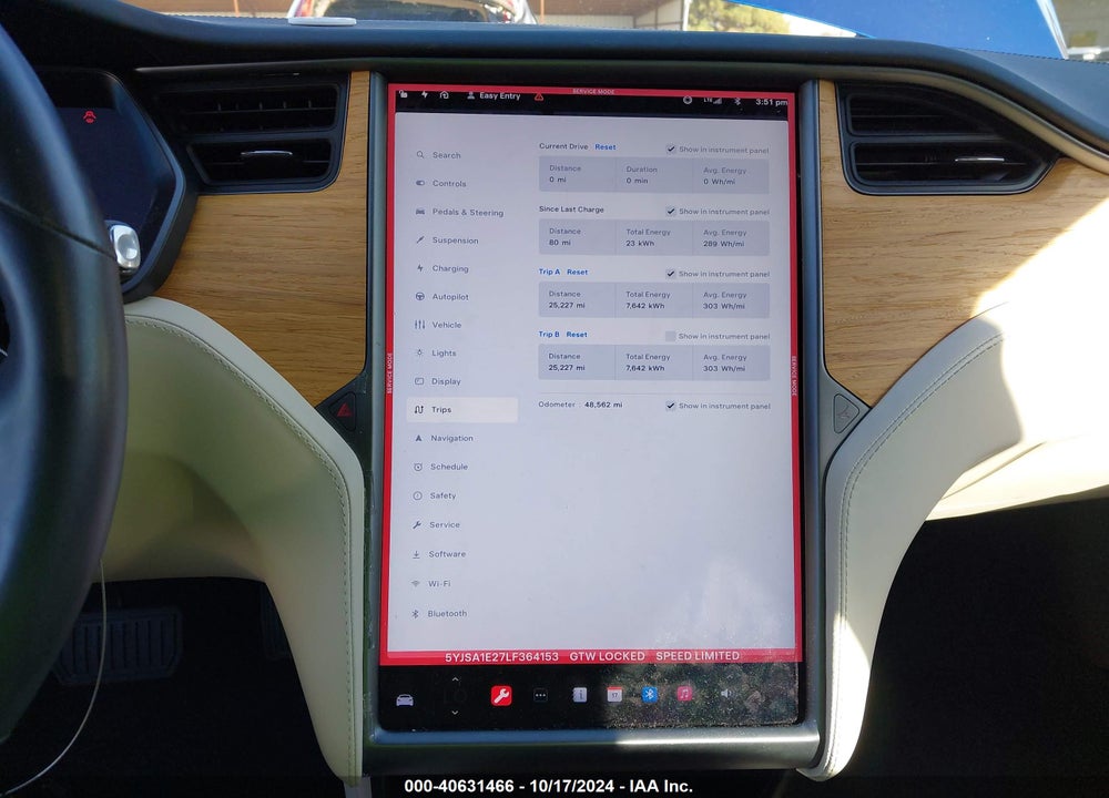 2020 TESLA MODEL S LONG RANGE DUAL MOTOR ALL-WHEEL DRIVE/LONG RANGE PLUS DUAL MOTOR ALL-WHEEL DRIVE VIN: 5YJSA1E27LF364153