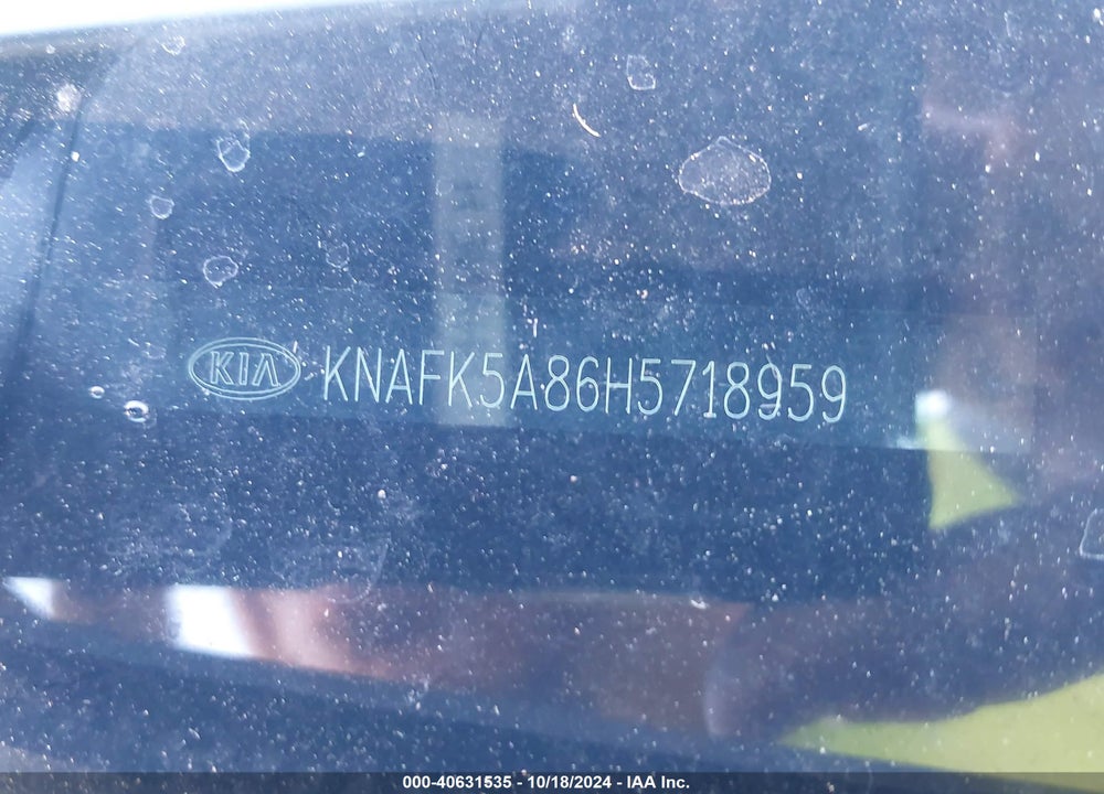 2017 KIA FORTE LX VIN: KNAFK5A86H5718959