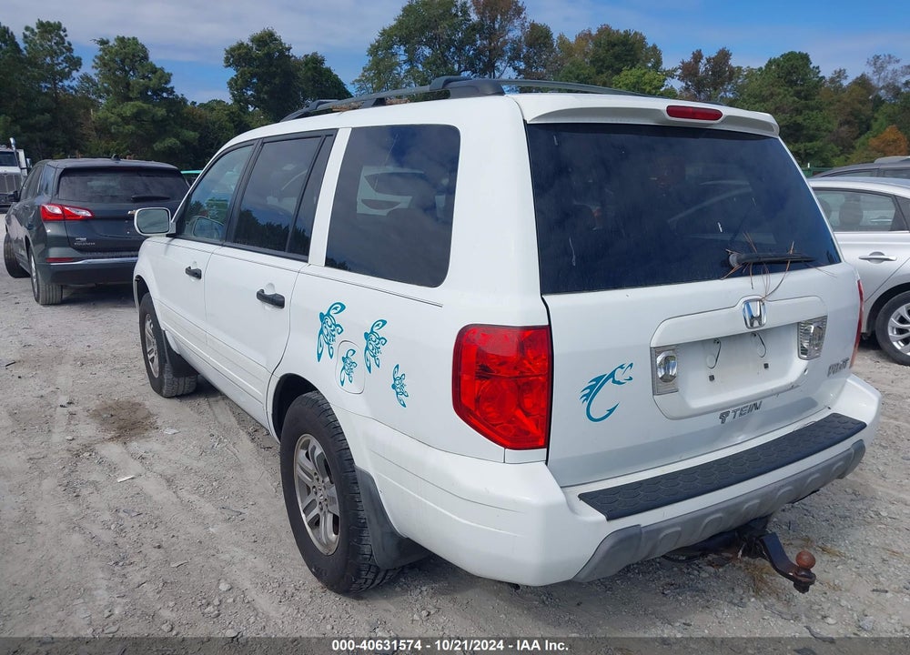 2005 HONDA PILOT EX-L VIN: 5FNYF18595B007917