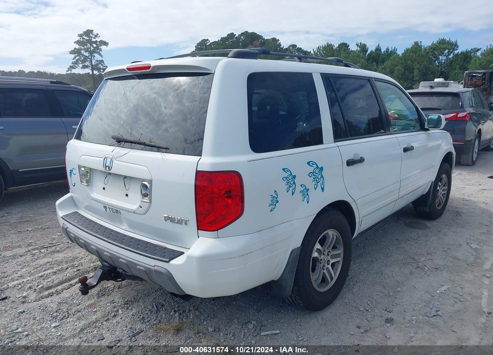 2005 HONDA PILOT EX-L VIN: 5FNYF18595B007917