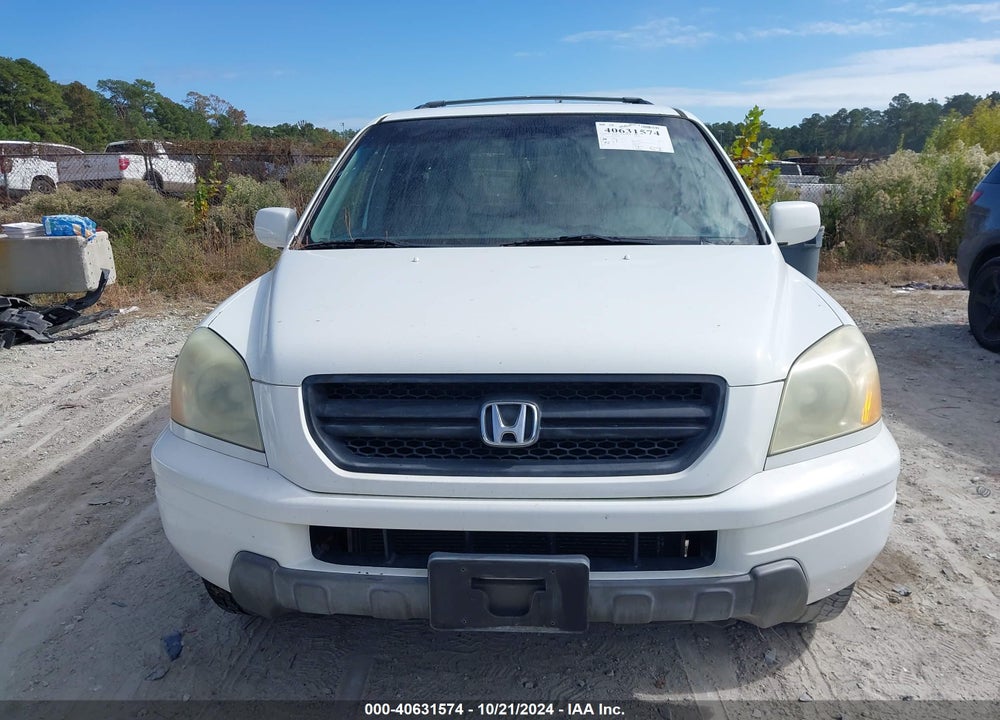 2005 HONDA PILOT EX-L VIN: 5FNYF18595B007917