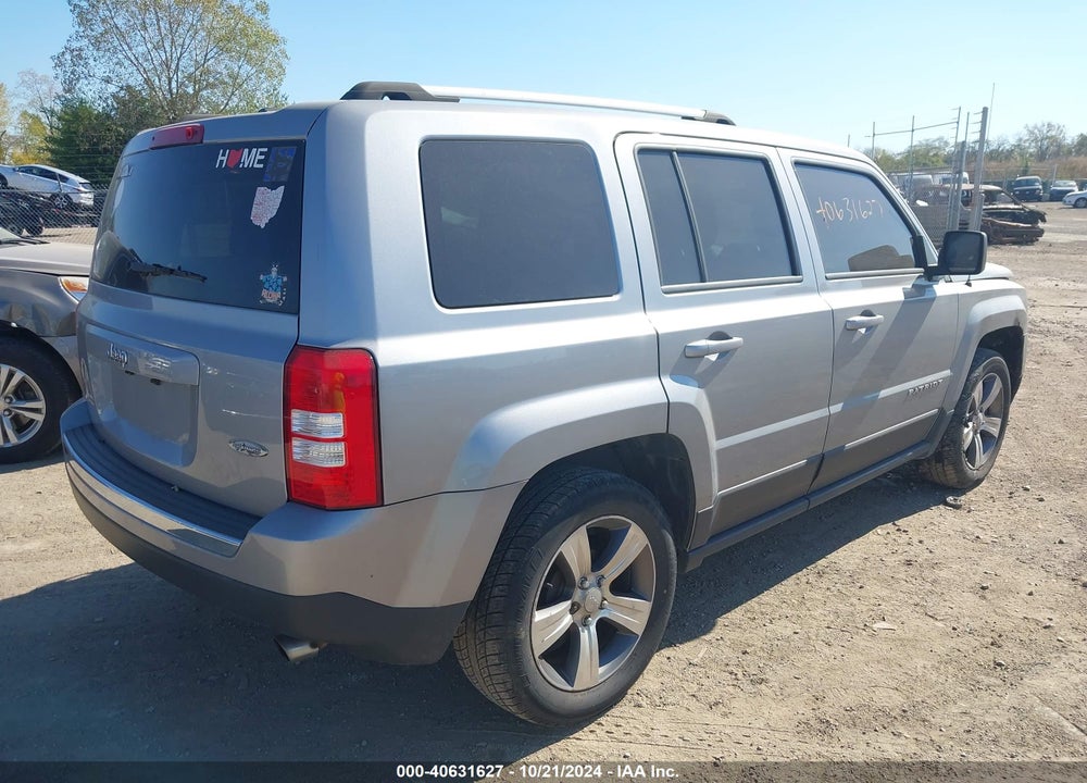 2017 JEEP PATRIOT HIGH ALTITUDE FWD VIN: 1C4NJPFA4HD187954