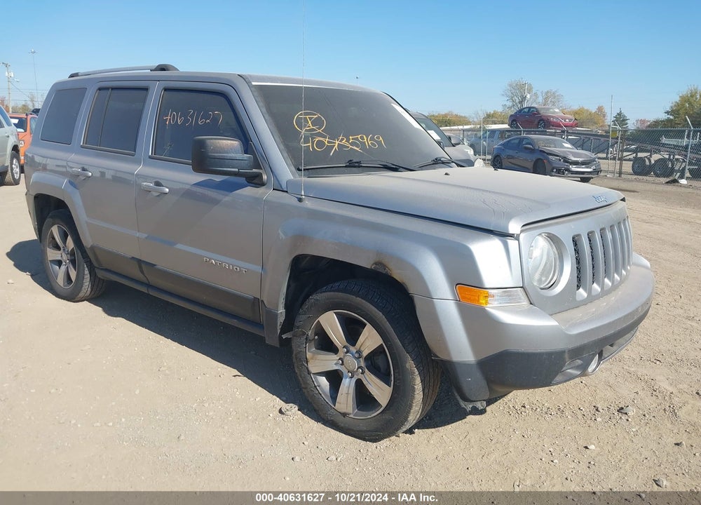 2017 JEEP PATRIOT HIGH ALTITUDE FWD VIN: 1C4NJPFA4HD187954