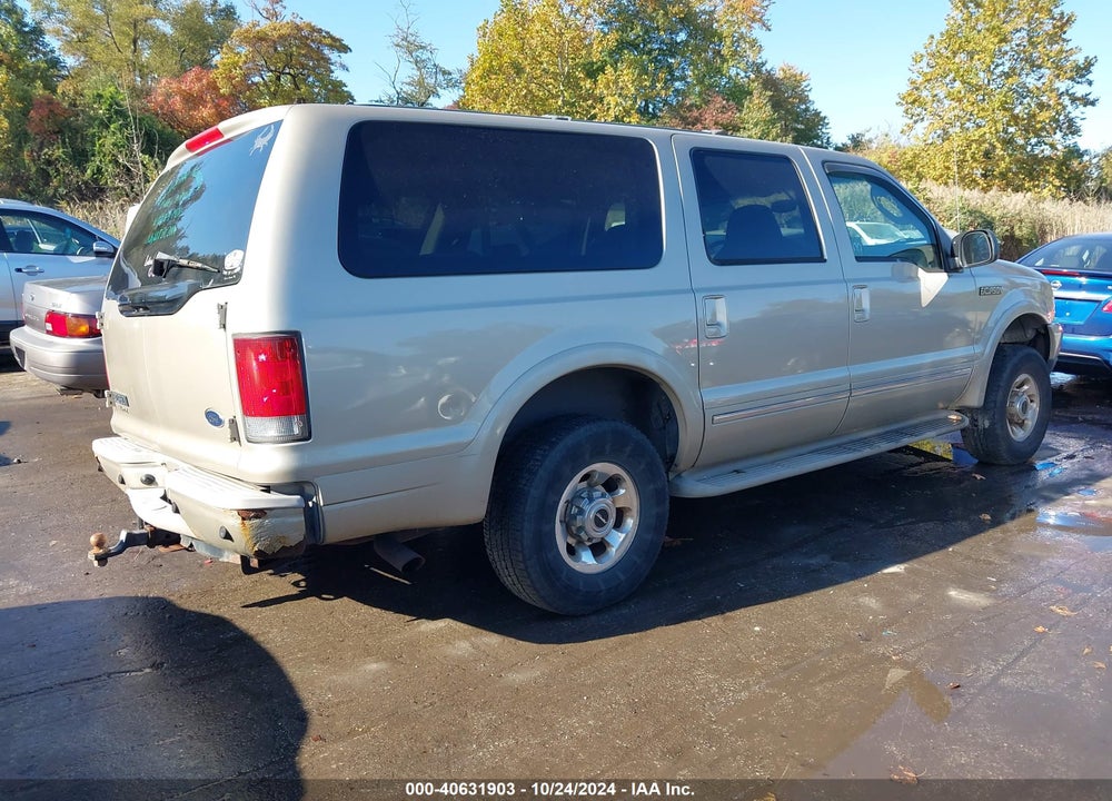2004 FORD EXCURSION LIMITED VIN: 1FMNU43S84EA15302