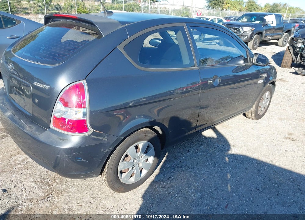 2009 HYUNDAI ACCENT GS VIN: KMHCM36C29U119710