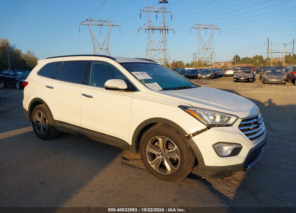 2013 HYUNDAI SANTA FE GLS VIN: KM8SNDHFXDU009762
