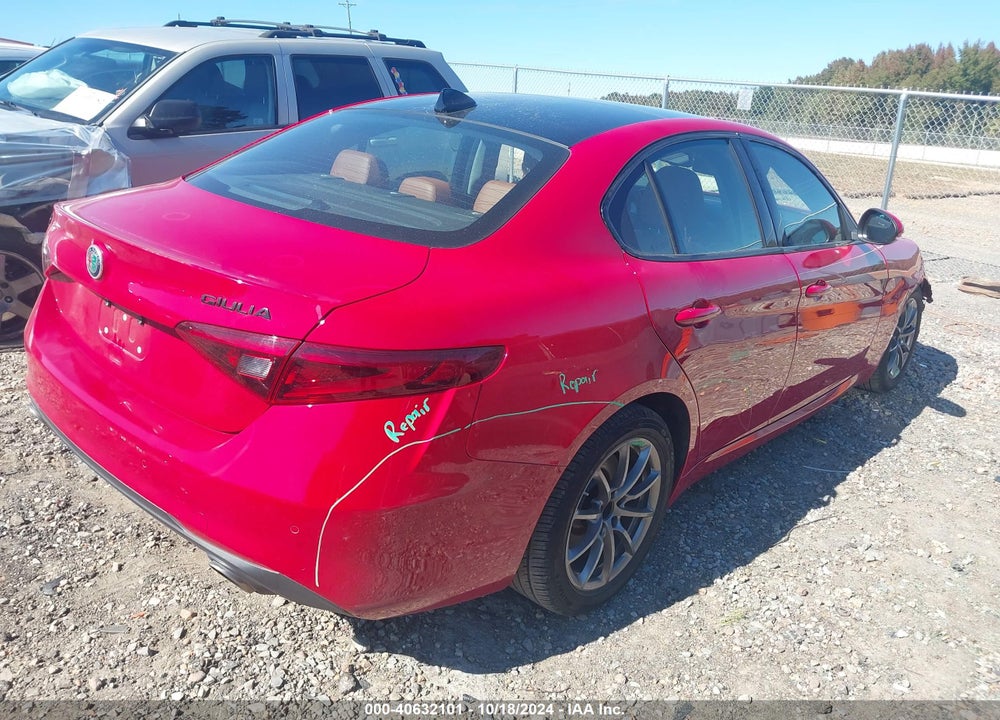2020 ALFA ROMEO GIULIA AWD VIN: ZARFANAN4L7634220