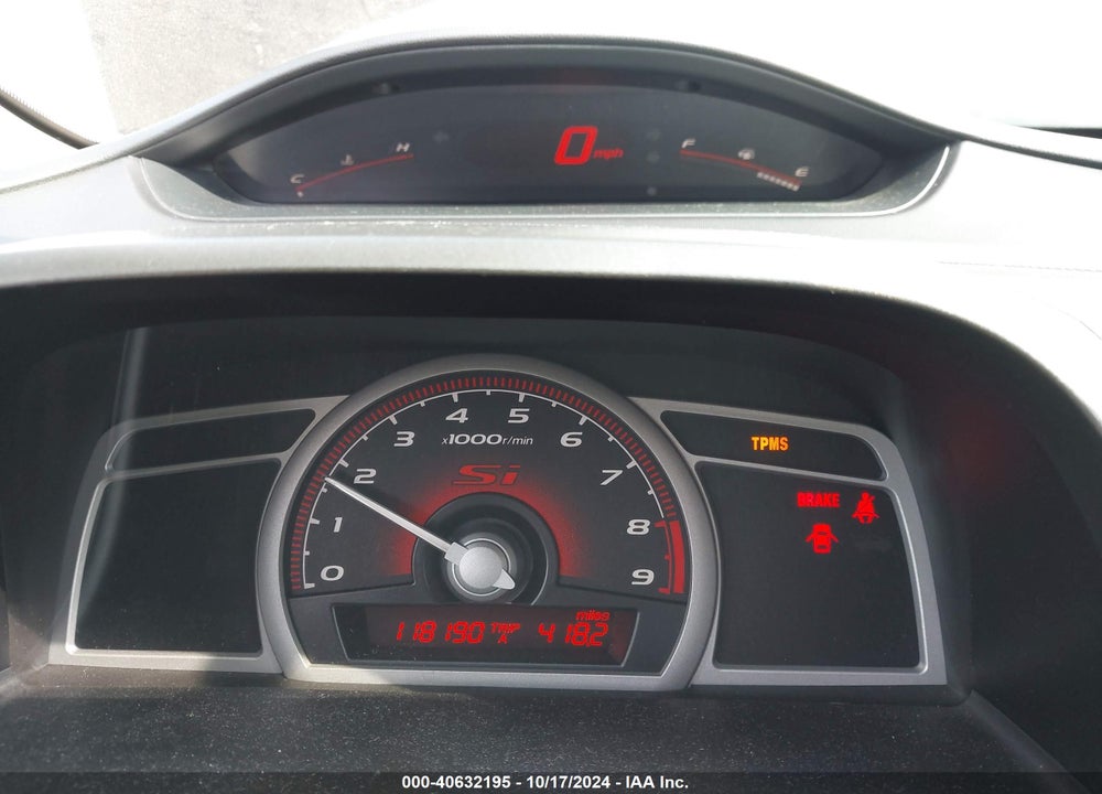 2009 HONDA CIVIC SI VIN: 2HGFA55549H705922