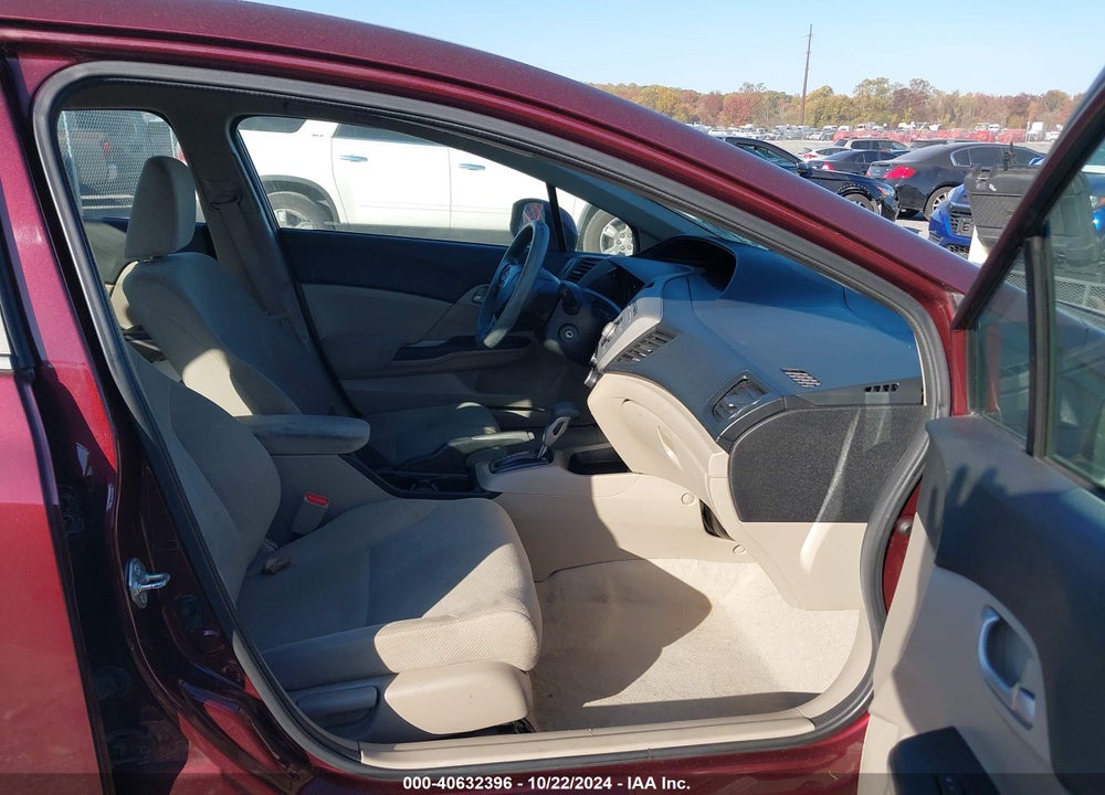 2012 HONDA CIVIC SDN LX VIN: 19XFB2F54CE382662