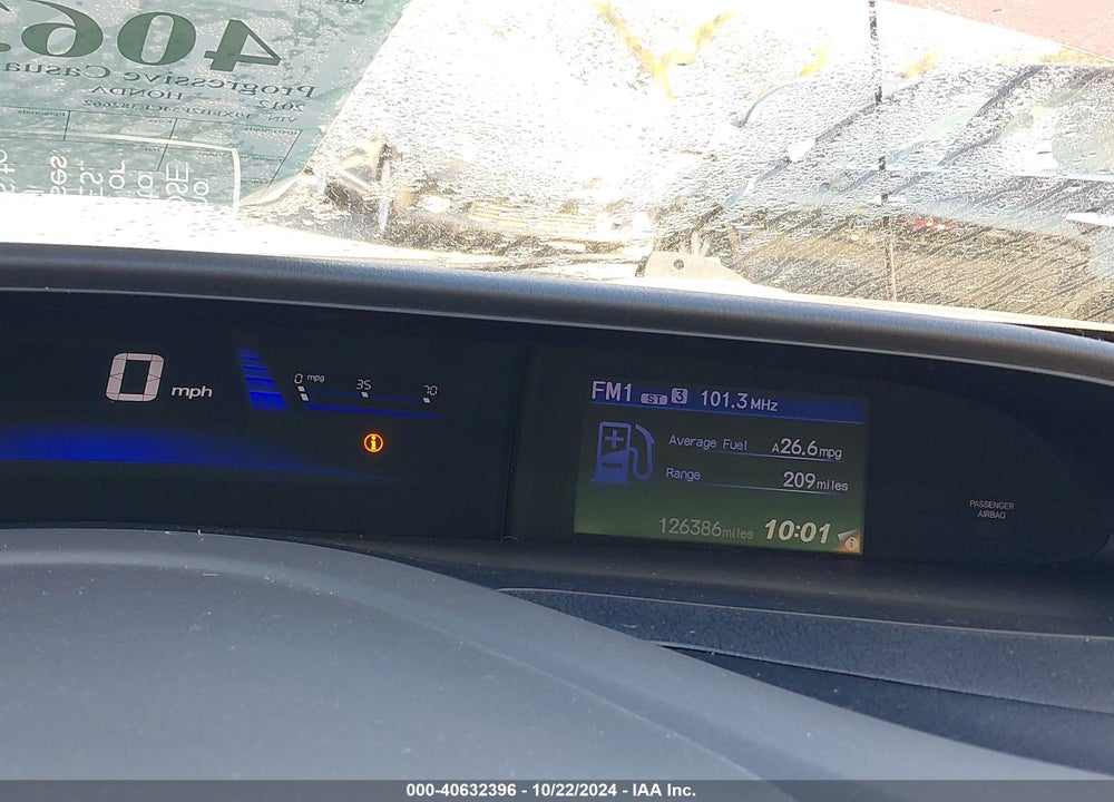 2012 HONDA CIVIC SDN LX VIN: 19XFB2F54CE382662