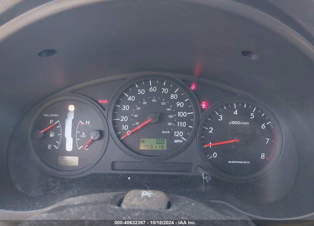 2007 SUBARU IMPREZA 2.5I VIN: JF1GG61647H809373