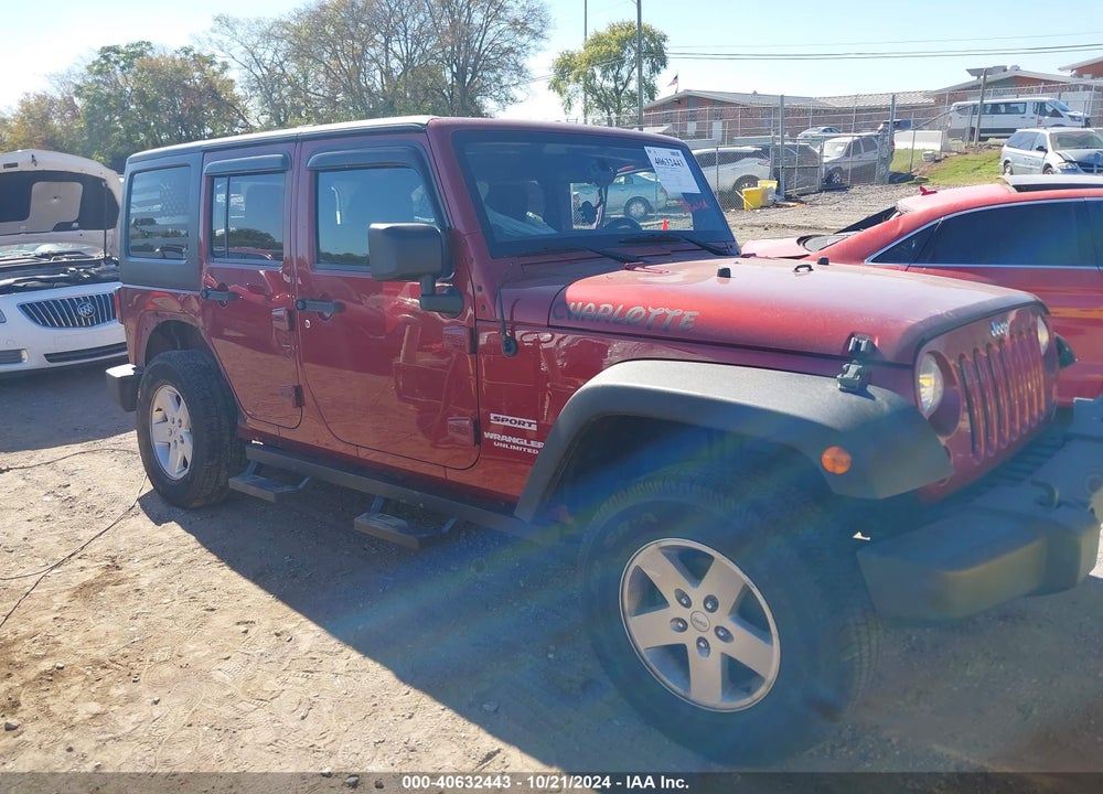 2012 JEEP WRANGLER UNLIMITED SPORT VIN: 1C4HJWDG0CL132740