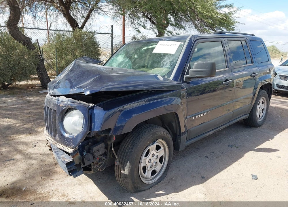 2012 JEEP PATRIOT SPORT VIN: 1C4NJPBA8CD615734