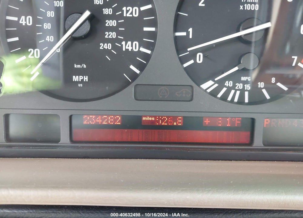 1995 BMW 740 IL VIN: WBAGJ6325SDH96154