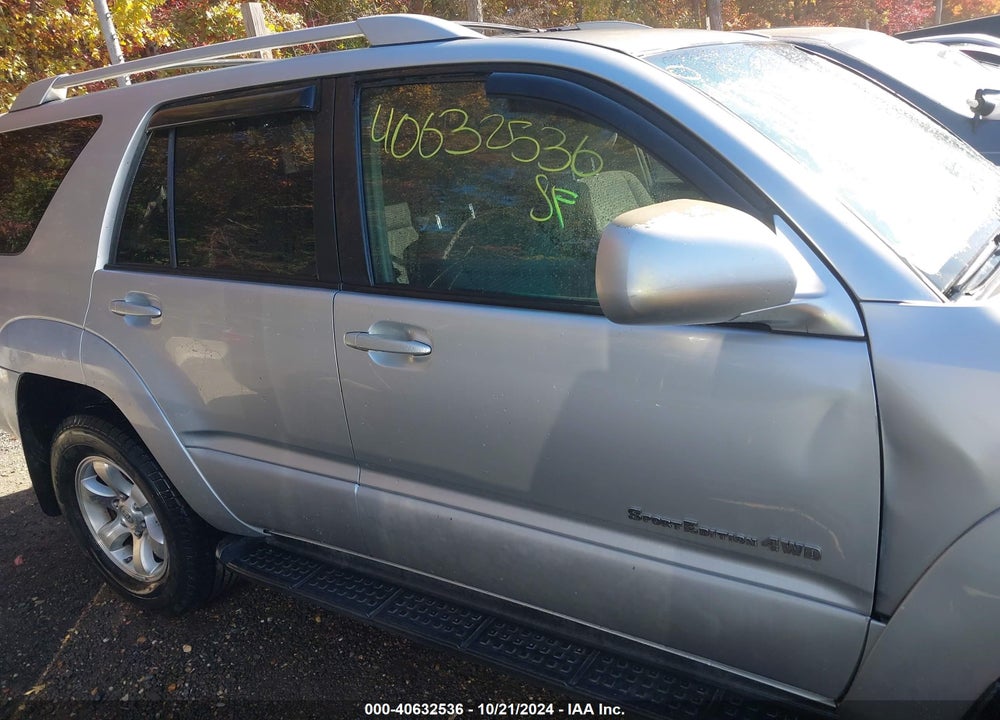 2004 TOYOTA 4RUNNER SR5 SPORT V6 VIN: JTEBU14R840055292