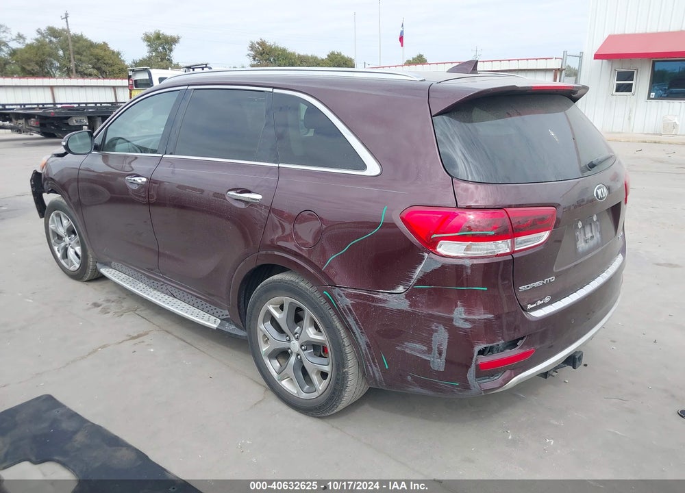2017 KIA SORENTO 3.3L SX VIN: 5XYPK4A50HG204944