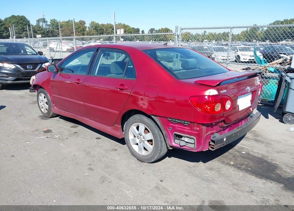 2005 TOYOTA COROLLA S VIN: 2T1BR30E55C493392