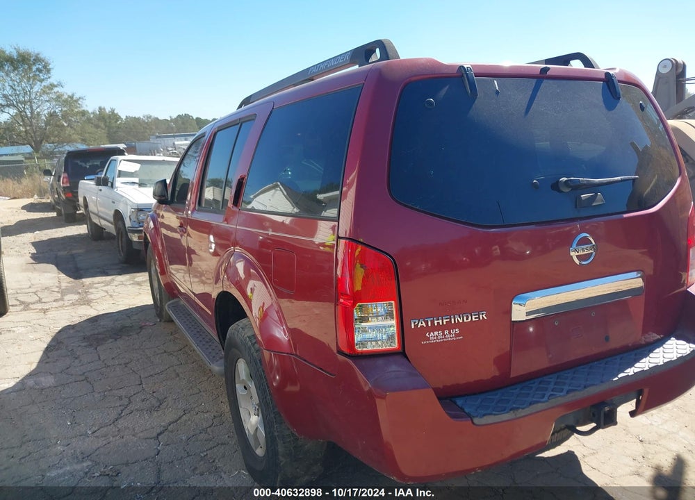 2006 NISSAN PATHFINDER S VIN: 5N1AR18U26C639832