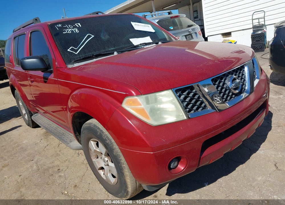 2006 NISSAN PATHFINDER S VIN: 5N1AR18U26C639832