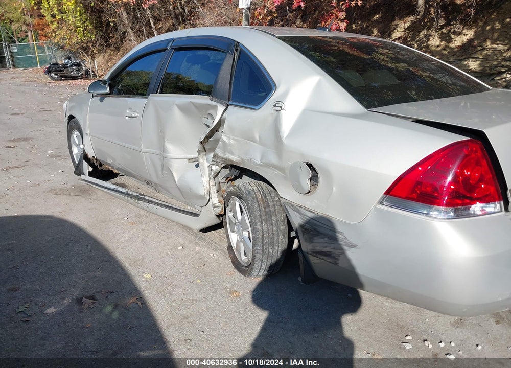 2008 CHEVROLET IMPALA LT VIN: 2G1WT58N081369559