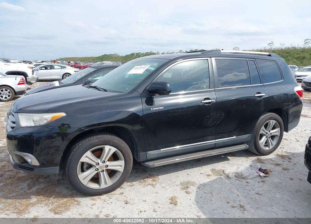 2012 TOYOTA HIGHLANDER LIMITED V6 VIN: 5TDYK3EH5CS076540
