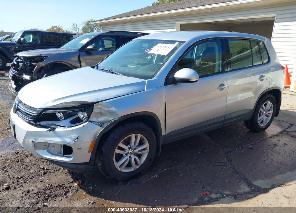 2013 VOLKSWAGEN TIGUAN S VIN: WVGAV7AX0DW555751