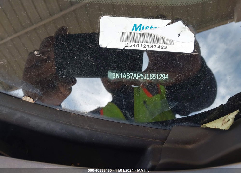 2018 NISSAN SENTRA SV VIN: 3N1AB7AP5JL651294