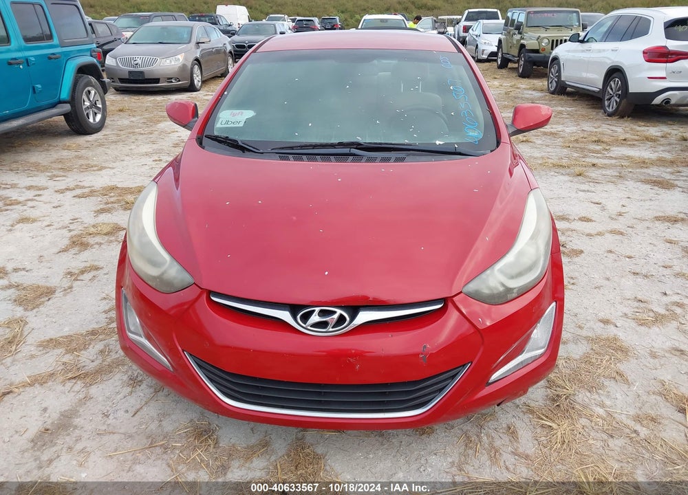 2014 HYUNDAI ELANTRA SE VIN: KMHDH4AE2EU145581