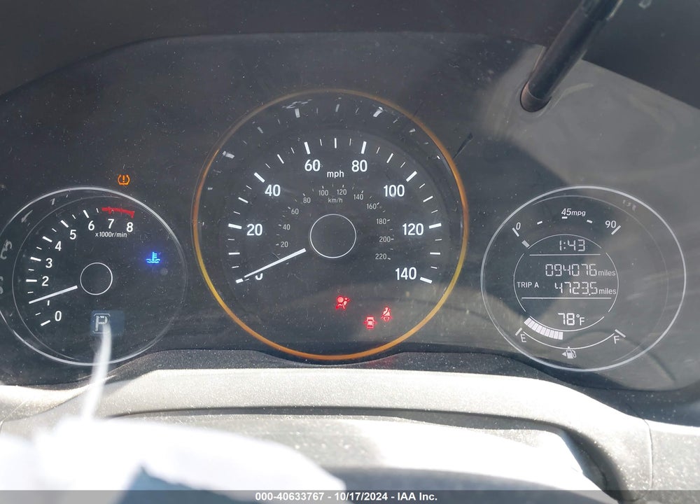 2016 HONDA HR-V EX-L VIN: 3CZRU6H75GM727619