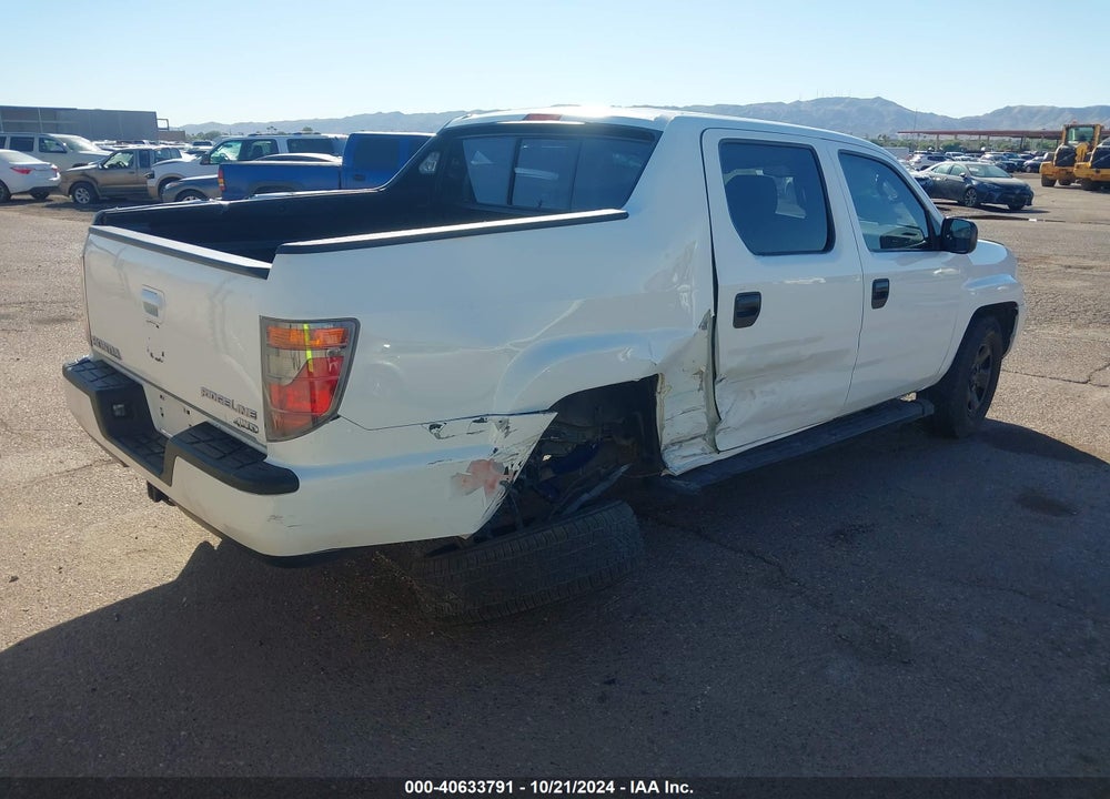 2013 HONDA RIDGELINE RT VIN: 5FPYK1F28DB016568