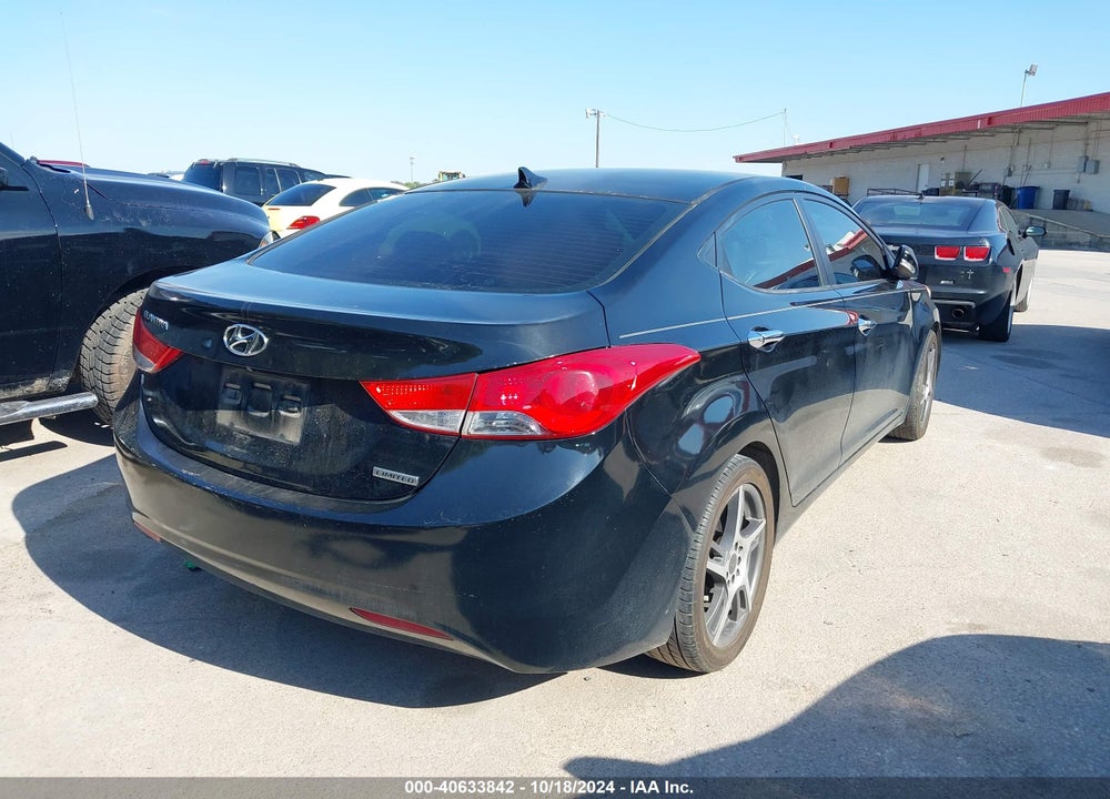 2012 HYUNDAI ELANTRA LIMITED VIN: 5NPDH4AE3CH095026