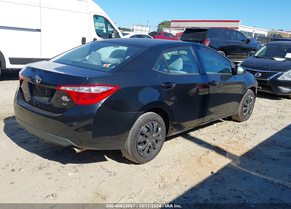 2014 TOYOTA COROLLA LE VIN: 2T1BURHE9EC121799